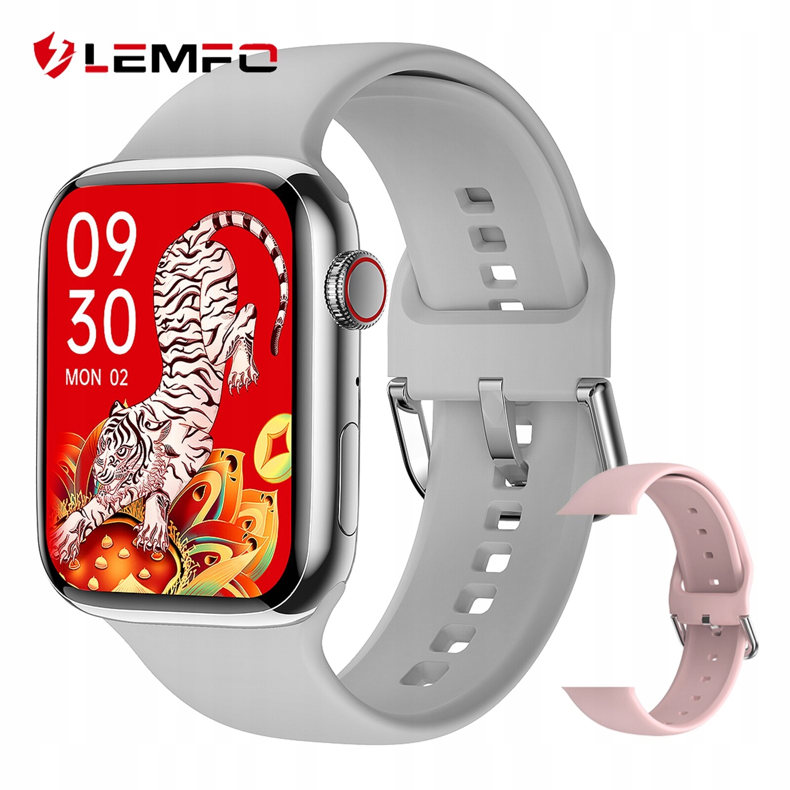 Unisex hodinky - Smartwatch Watch-Silver Set 2 44 mm pd7max