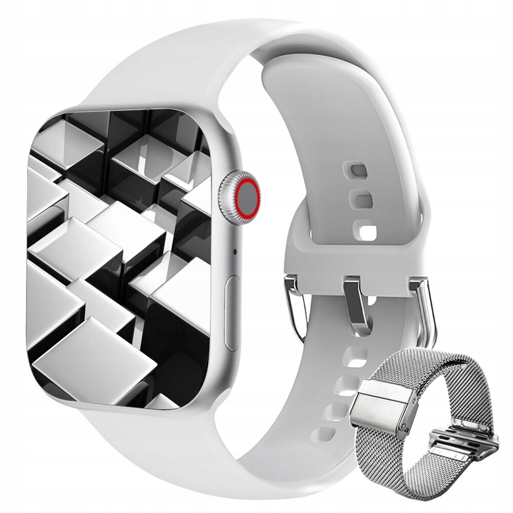 Unisex hodinky - Smartwatch Watch-Silver set 2 44 mm
