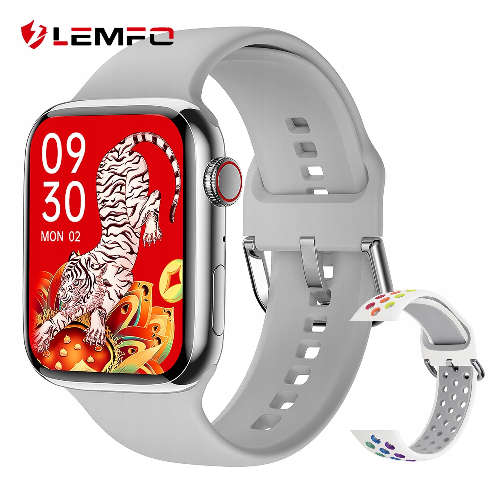 Unisex hodinky - Smartwatch Watch-Silver Set 3 44 mm pd7max