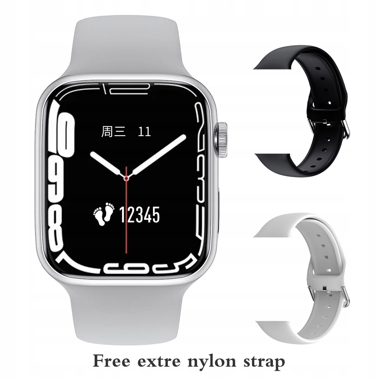 Unisex hodinky - Smartwatch Watch-Silver Set 3 44 mm GW67 Plus