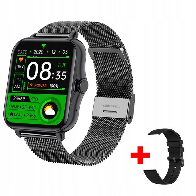 Unisex hodinky - Smartwatch Watch-Black Srap1