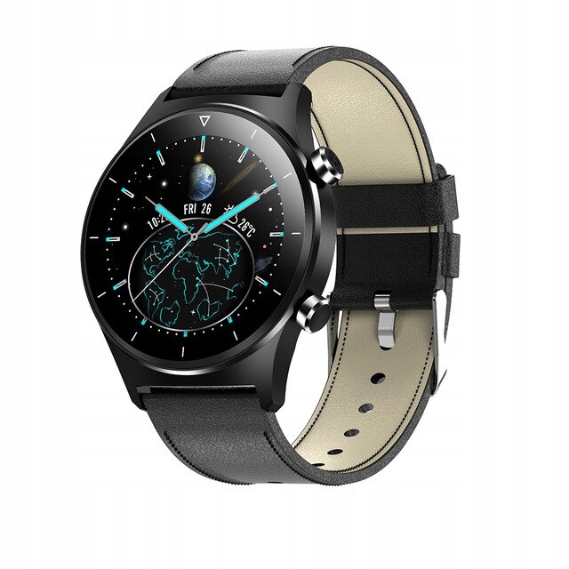 Unisex hodinky - Smartwatch Watch-Leek Black Black