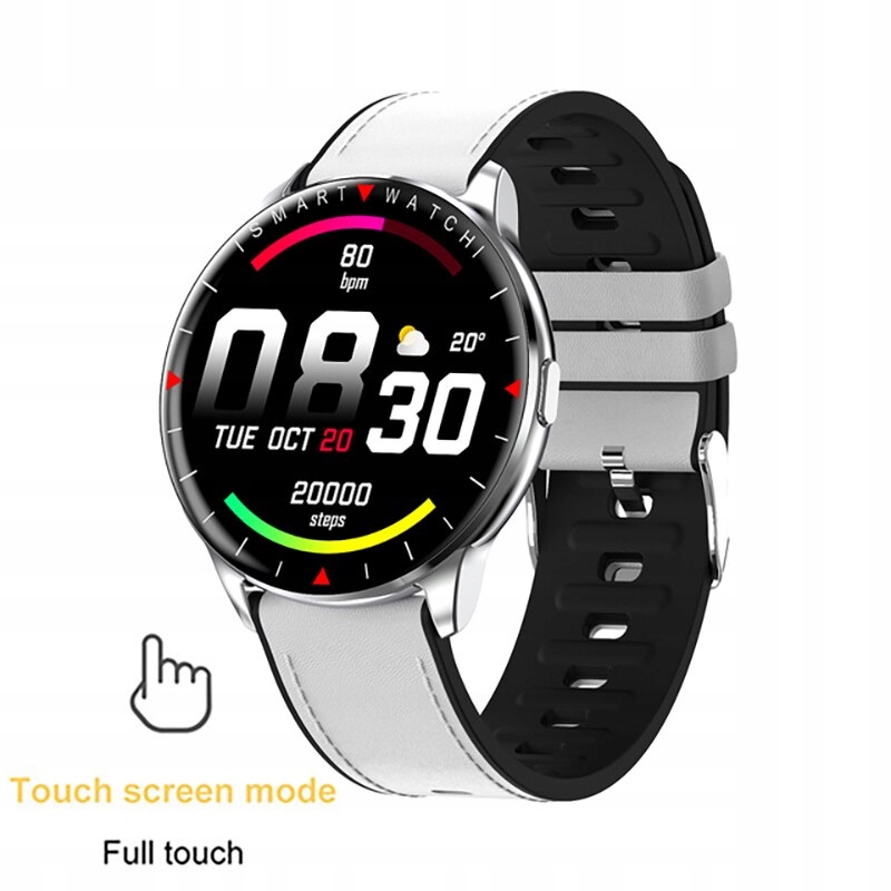Unisex hodinky - Biely pás Smartwatch Watch-Feather