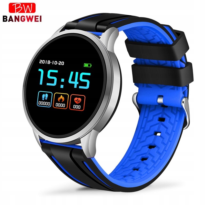 Unisex hodinky - Smartwatch Watch-Silver Blue Shell