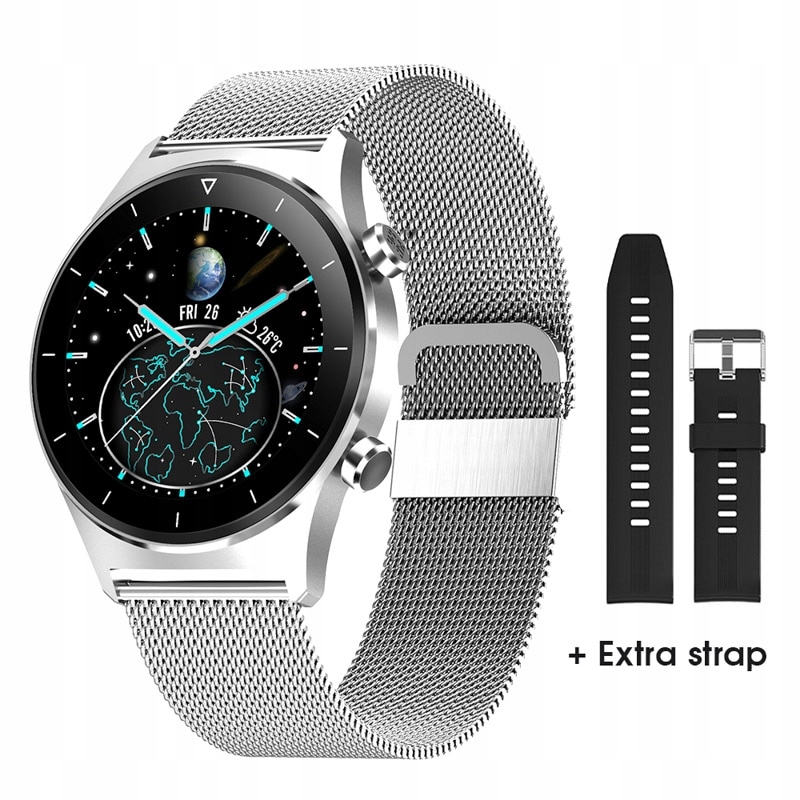 Unisex hodinky - Smartwatch Watch-SreBRNA stal ad bd