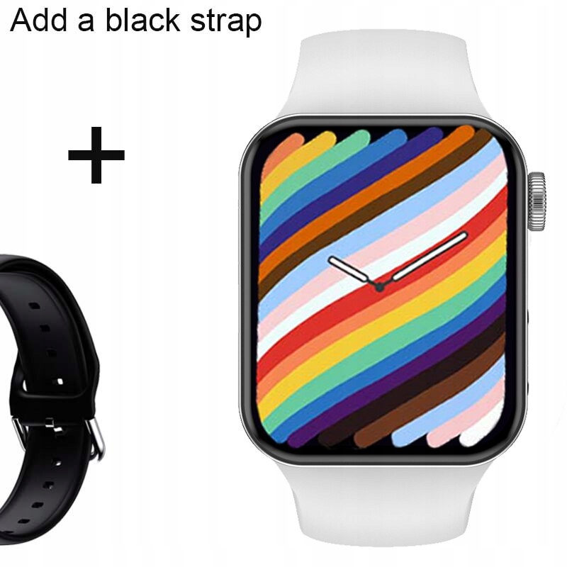 Unisex hodinky - Smartwatch Watch-srebry pridať čiernu farbu