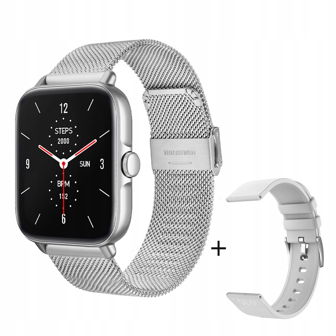 Unisex hodinky - Smartwatch Watch-Silver Metal Strap