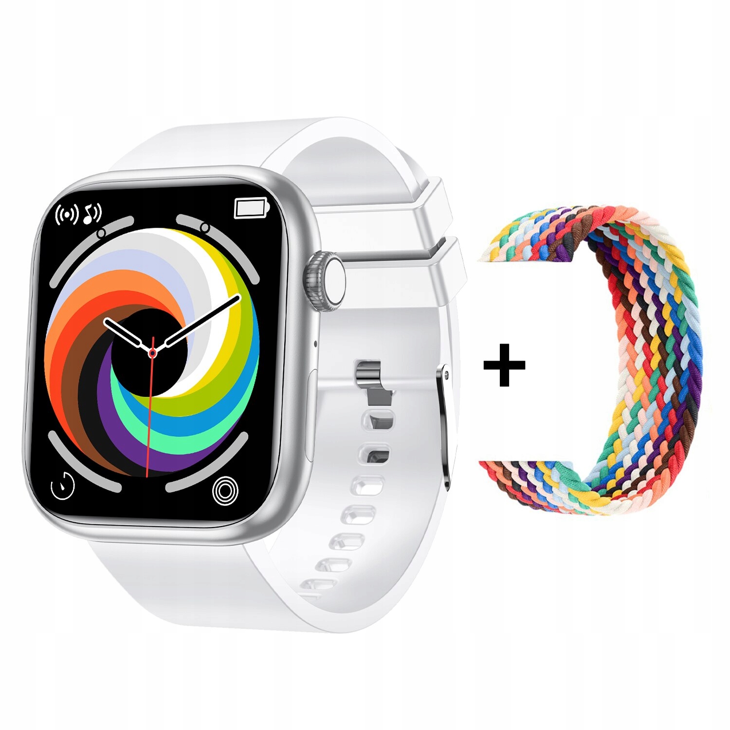 Unisex hodinky - Smartwatch Watch-Silver s 1 pásom