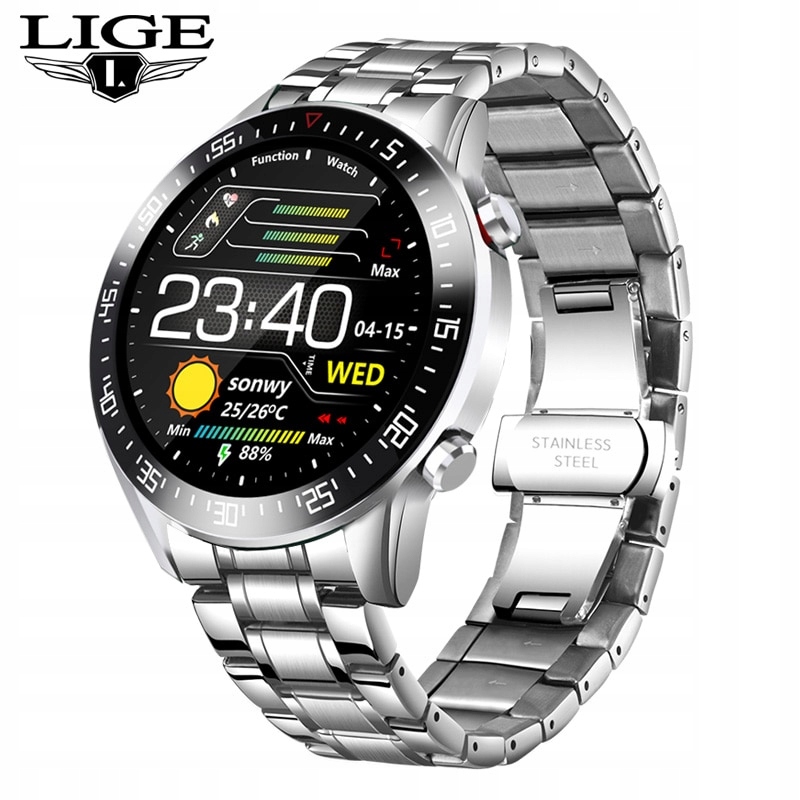 Unisex hodinky - Smartwatch Watch-Srebrry