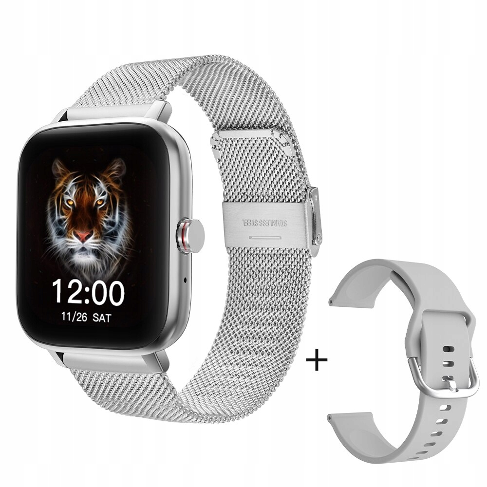 Unisex hodinky - Smartwatch Watch-Gray s šedou