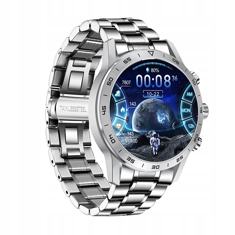 Unisex hodinky - Smartwatch Watch-Salt Sliver Strap