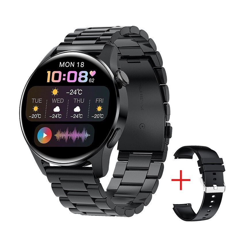 Unisex hodinky - Smartwatch Watch-Salt Čierny pás