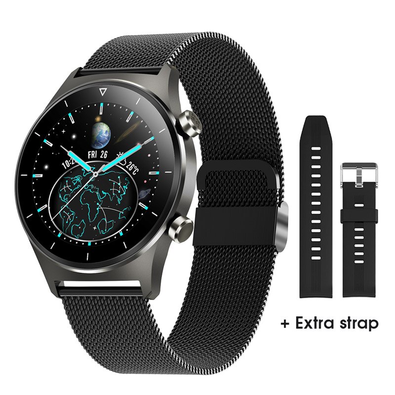 Unisex hodinky - Smartwatch Watch-Gray Steel Ad Bd