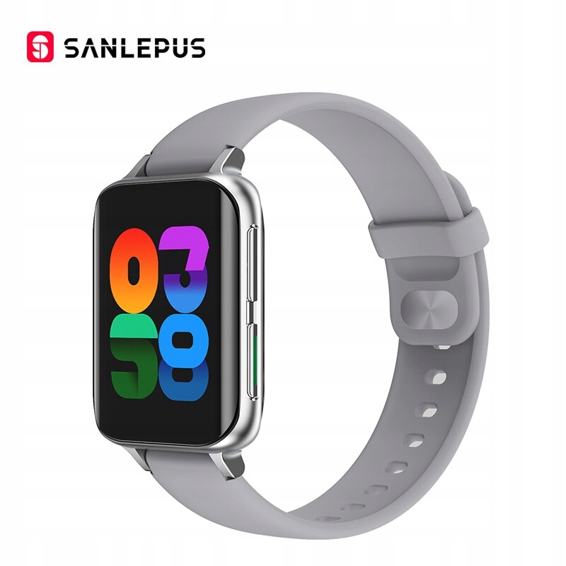Unisex hodinky - Smartwatch Watch-Gray-Silicon Strap