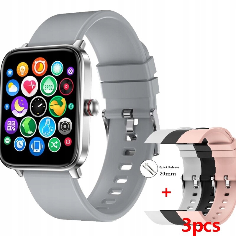 Unisex hodinky - Smartwatch Watch-Gray SS3