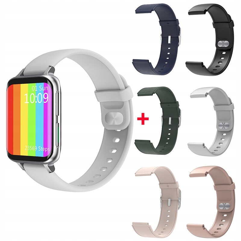 Unisex hodinky - Smartwatch Watch-Gray s 5 pruhmi
