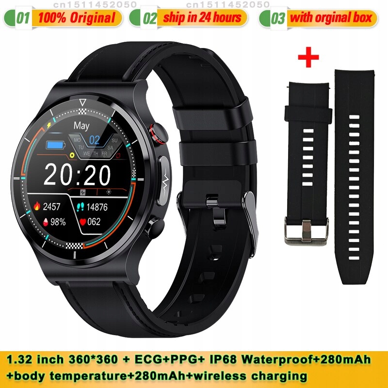 Unisex hodinky - Smartwatch Watch-Gray s originálnym boxom