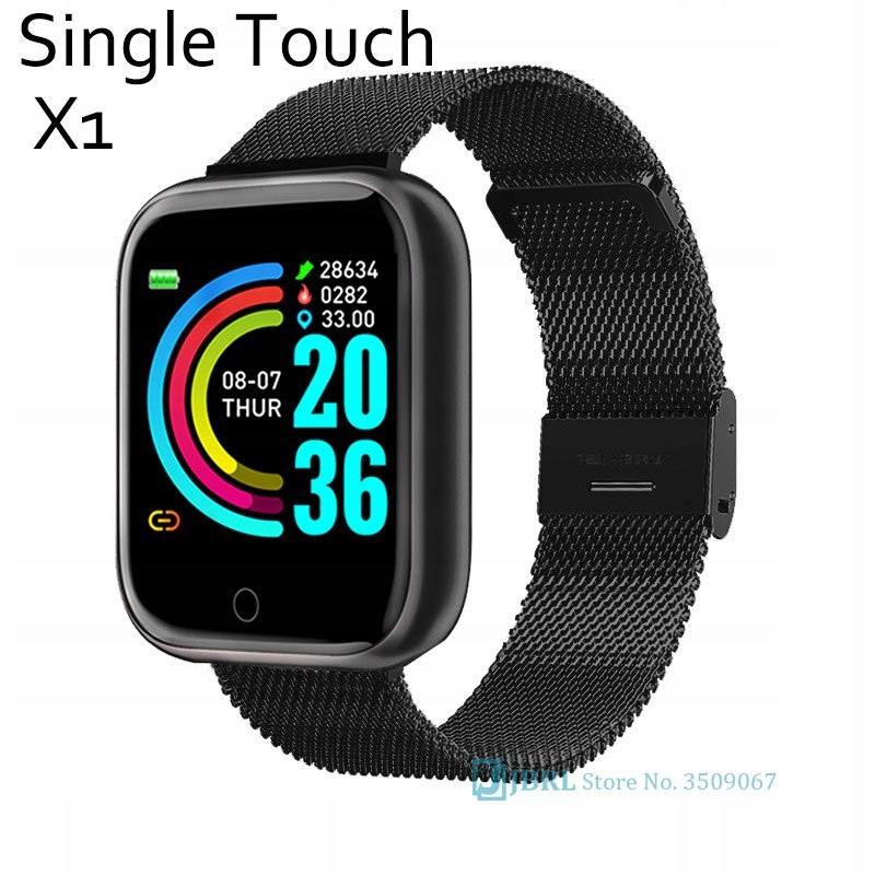 Unisex hodinky - Smartwatch Watch-X1 Čierna oceľ