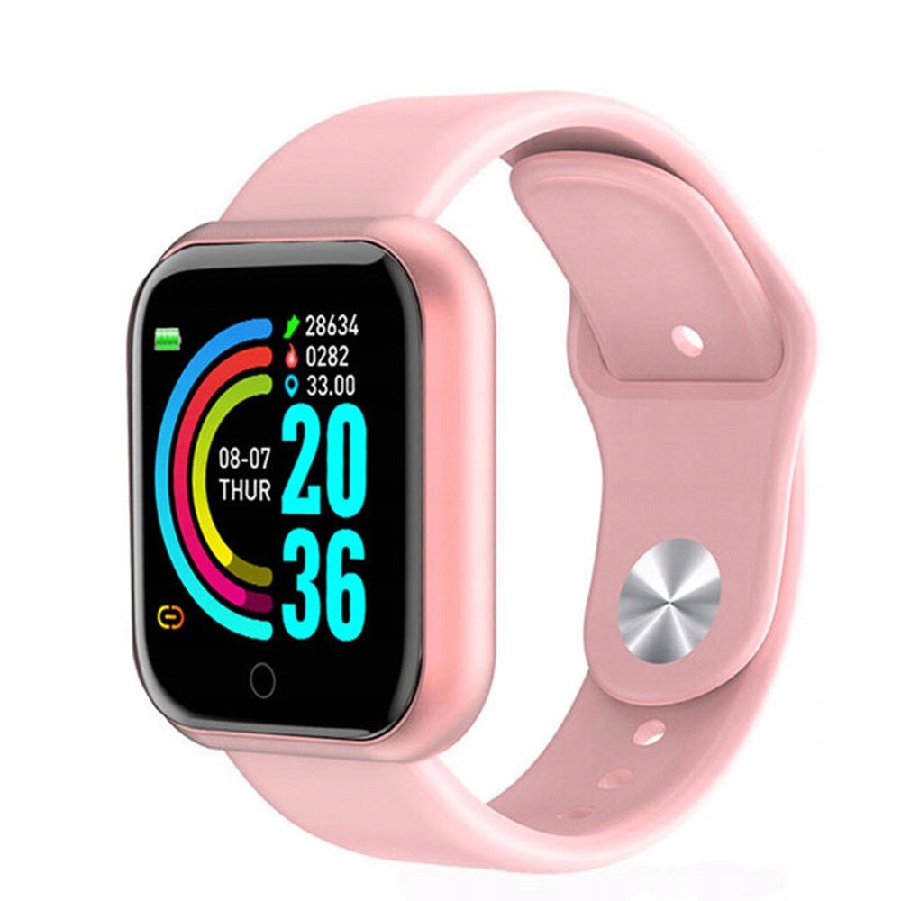Unisex hodinky - Smartwatch Watch-68 ružové