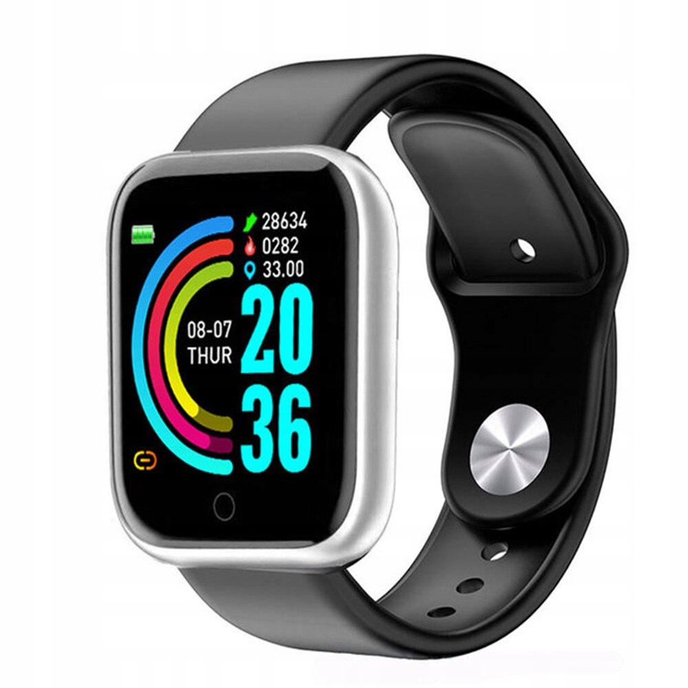 Unisex hodinky - Smartwatch Watch-Y68 striebro