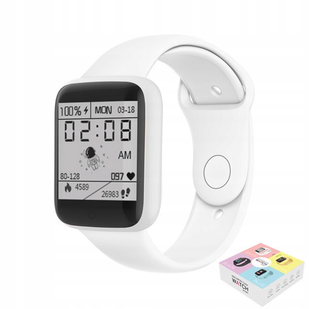 Unisex hodinky - Smartwatch Watch-Y68Pro White