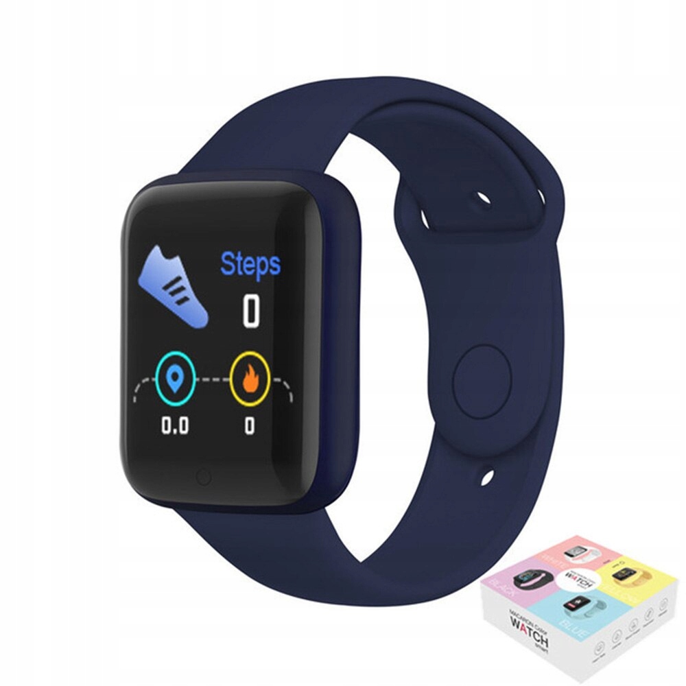 Unisex hodinky - Smartwatch Watch-y68pro tmavo modrá