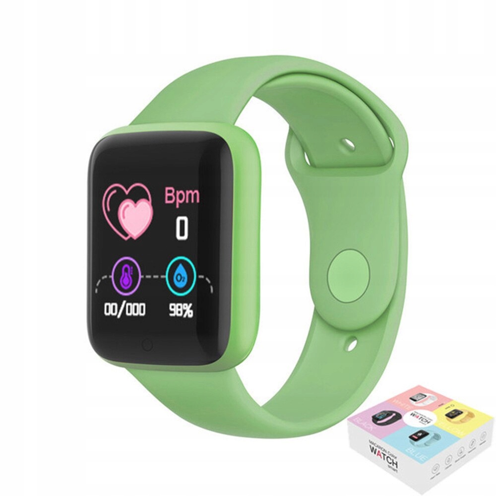 Unisex hodinky - Smartwatch Watch-Y68Pro Green
