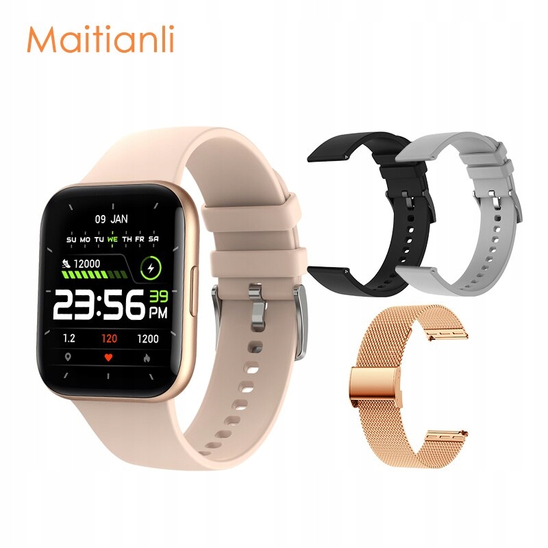 Unisex hodinky -  Smartwatch hodinky s 3 pruhmi