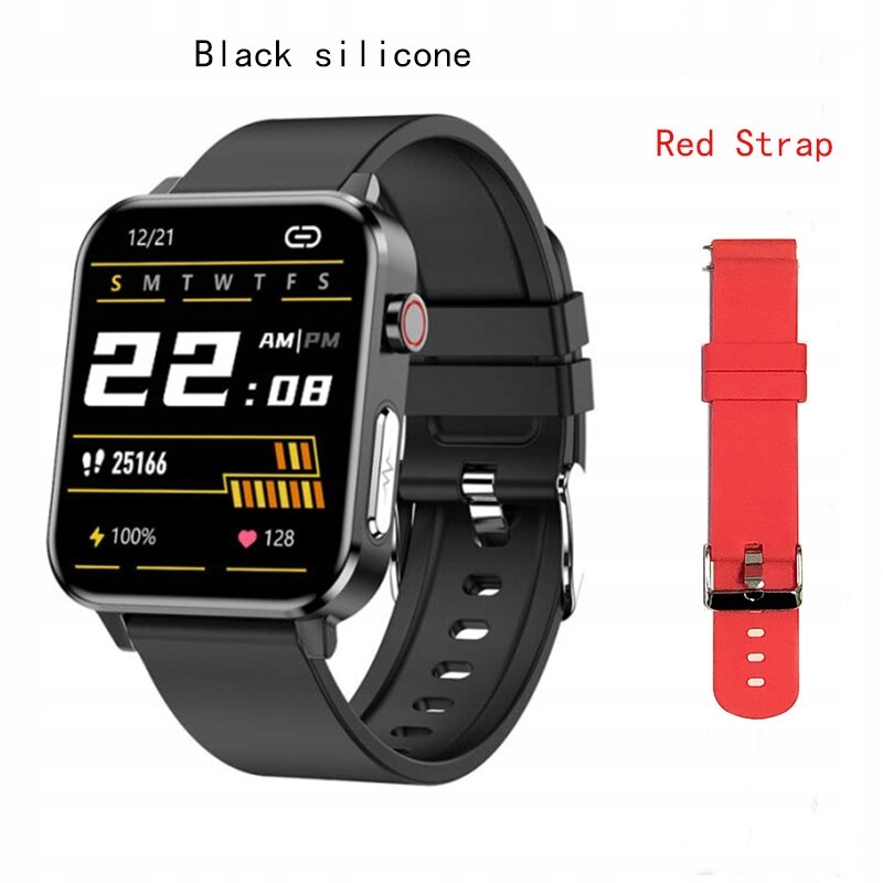 Unisex hodinky - Smartwatch hodinky-červený pás