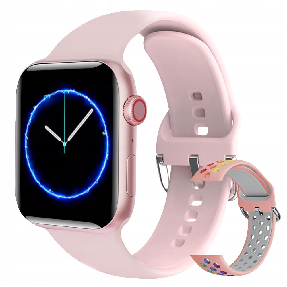 Unisex hodinky - Smartwatch Watch-ružová sada 1 44 mm