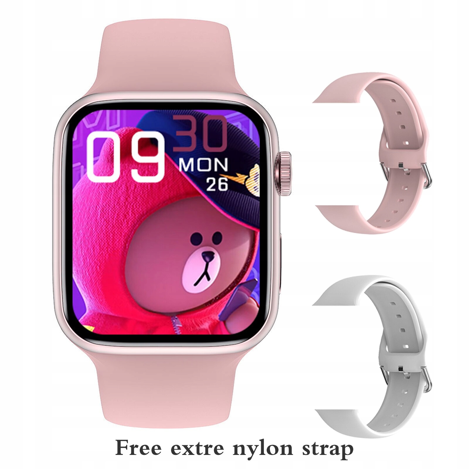Unisex hodinky - Smartwatch Watch-Pink Set 3 44 mm GW67 Plus