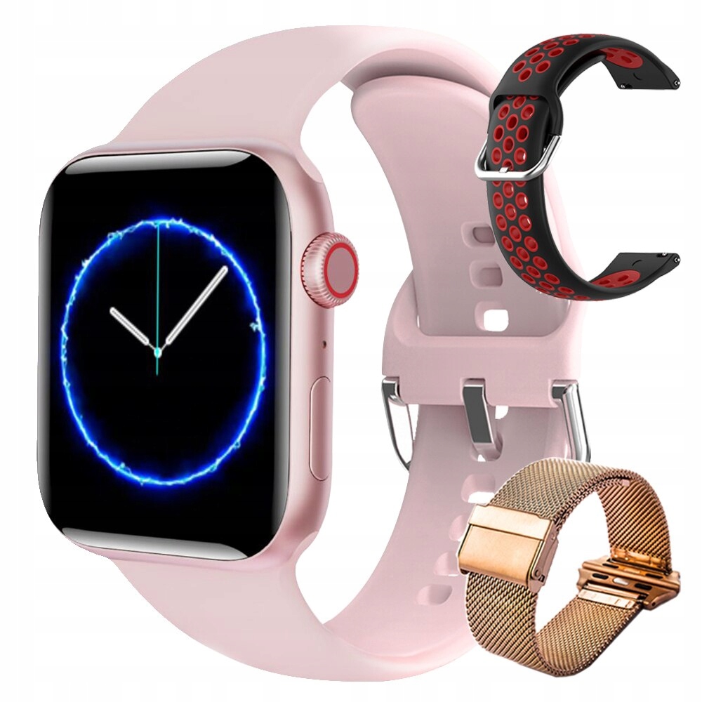 Unisex hodinky - Smartwatch Watch-Pink Set 5 44 mm