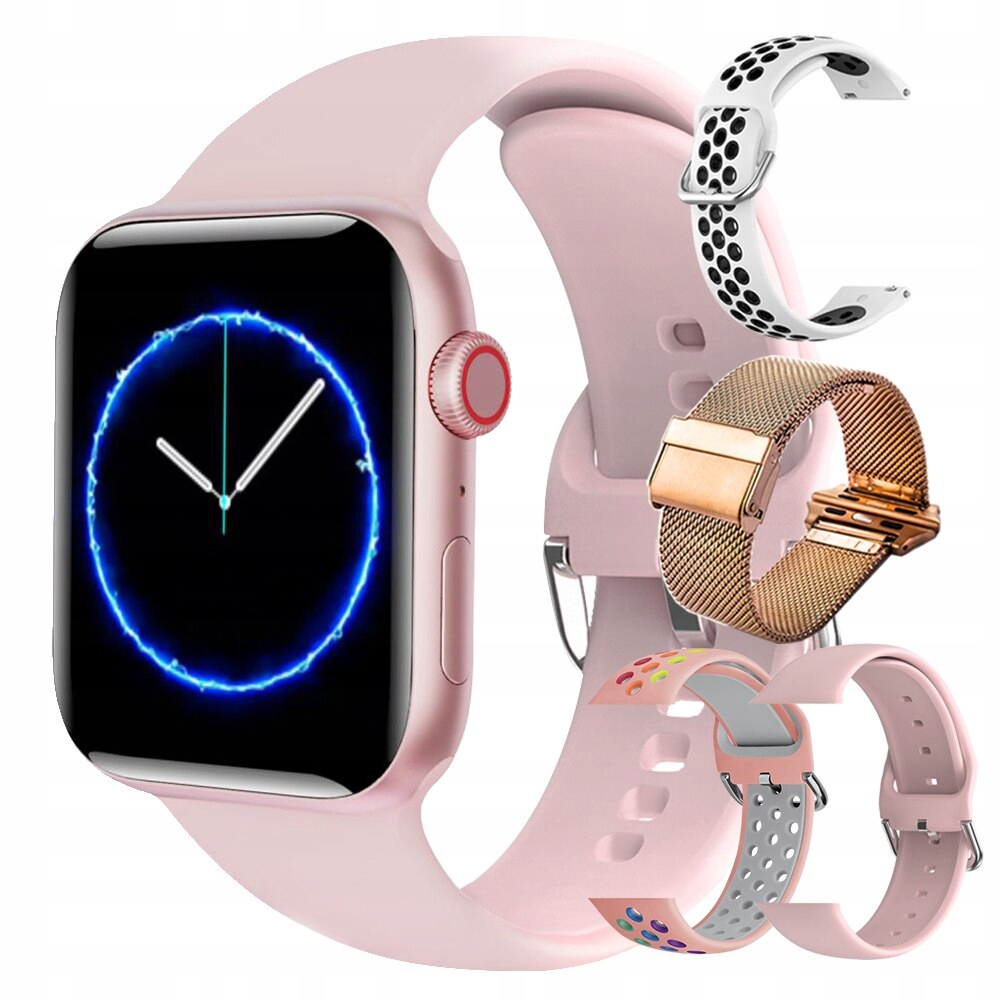 Unisex hodinky - Smartwatch Watch-Pink Set 7 44 mm