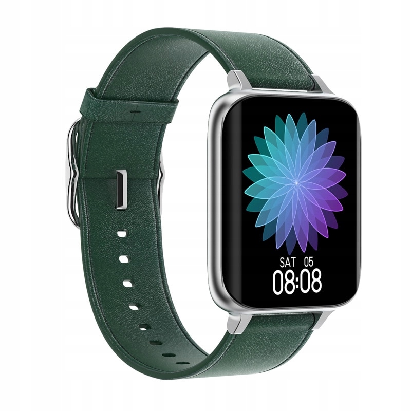 Unisex hodinky - Smartwatch Watch-Green pokožka