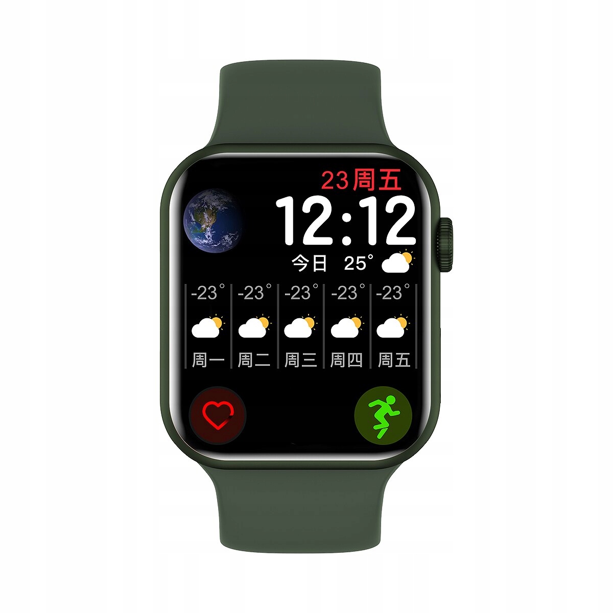 Unisex hodinky - Smartwatch Watch-Green 15 dní doručenia