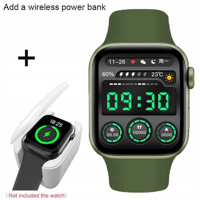 Unisex hodinky - Smartwatch Watch-Green Add-on-WxCDB