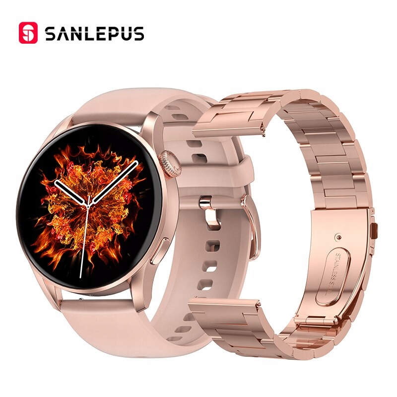 Unisex hodinky - Smartwatch Watch-Gold Double Stripes