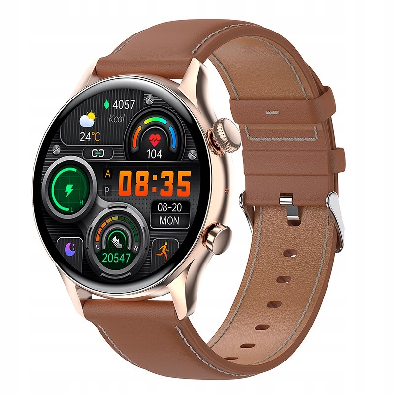Unisex hodinky - Smartwatch Watch-Gold Brown