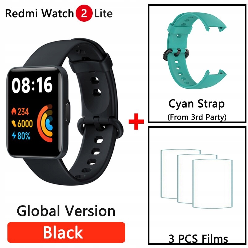 Unisex hodinky -  Smartwatch Watch-AD Cyan medzi n filmami