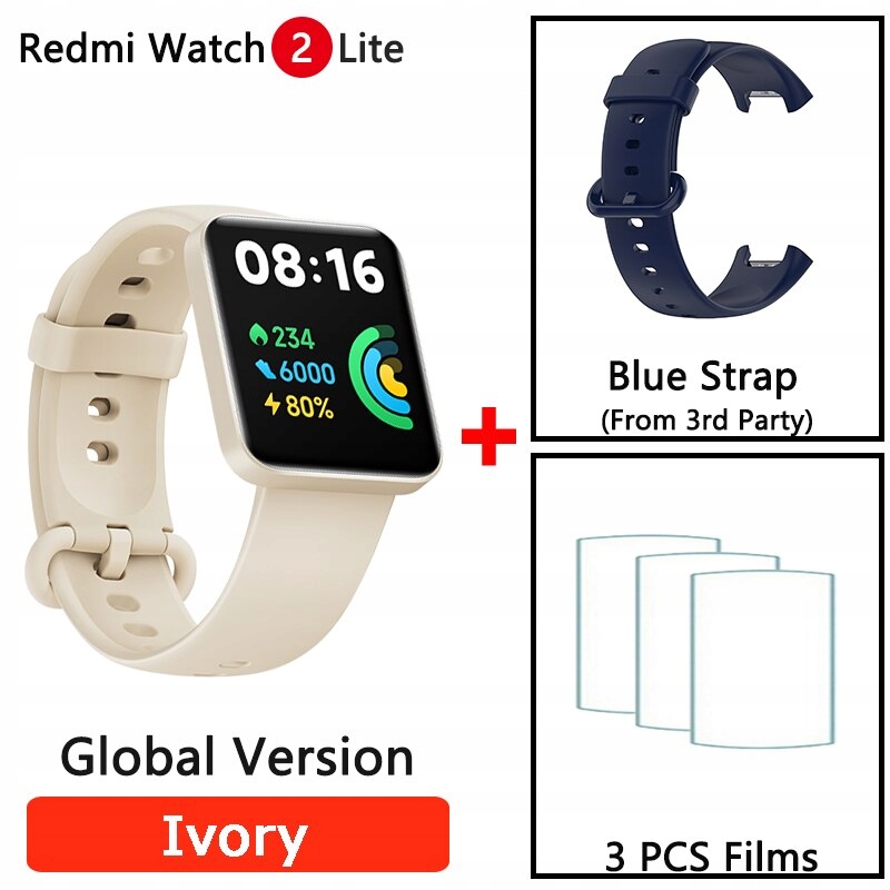 Unisex hodinky - Smartwatch Watch-Ad Blue Strip n film