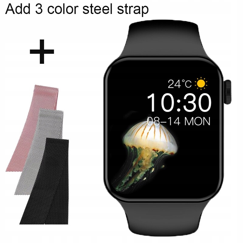 Unisex hodinky -  Smartwatch Watch-BK-ADD-3-Color-Stal
