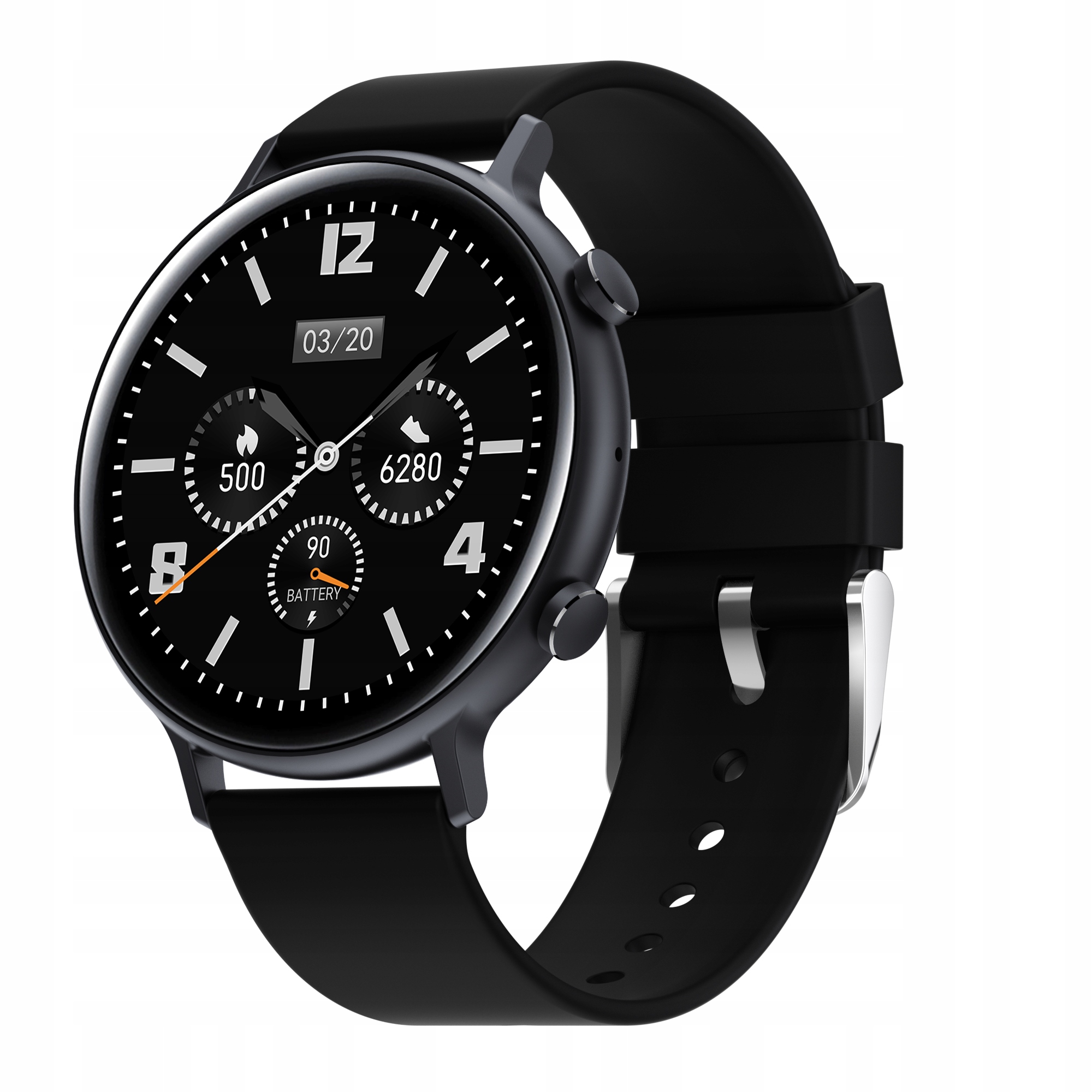 Unisex hodinky -  Smartwatch Watch-čierna a silikón