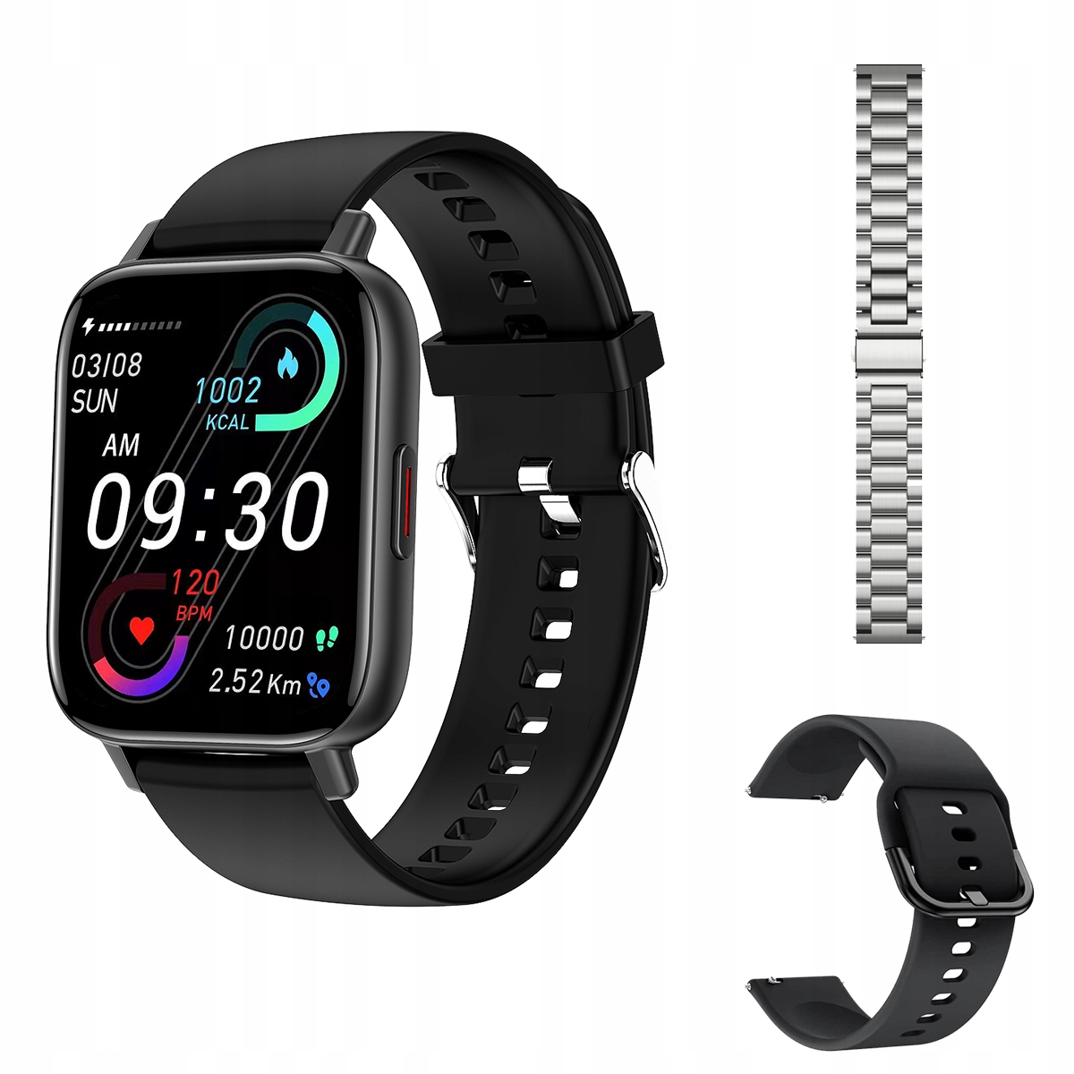 Unisex hodinky - Smartwatch Watch-Black SVM-3Row BKSS