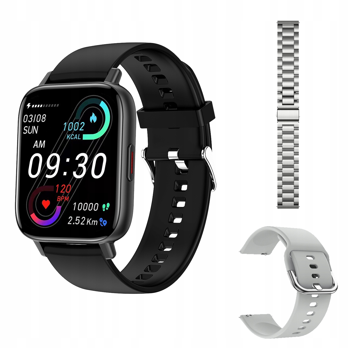 Unisex hodinky - Smartwatch Watch-Black SVM-3ROW GRSS