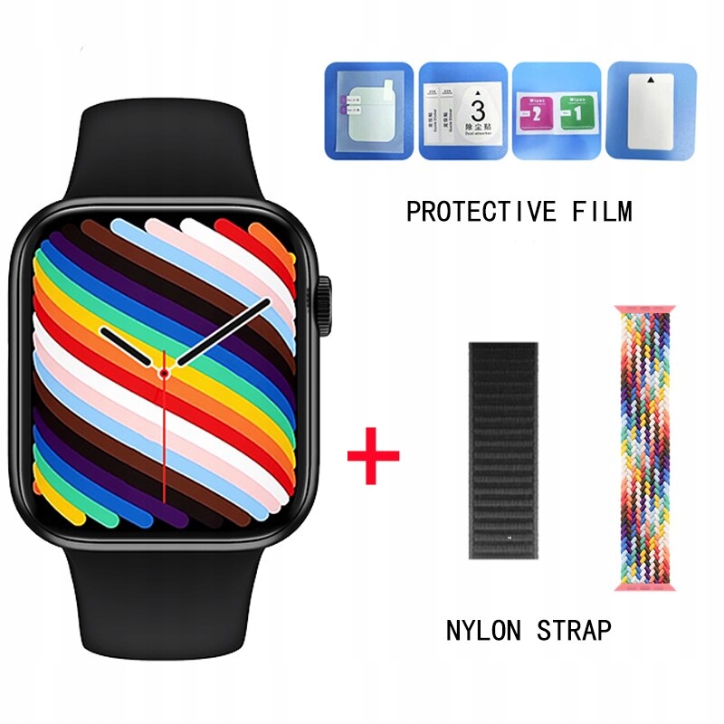 Unisex hodinky - Smartwatch Watch-Black Pridať 2 nylon