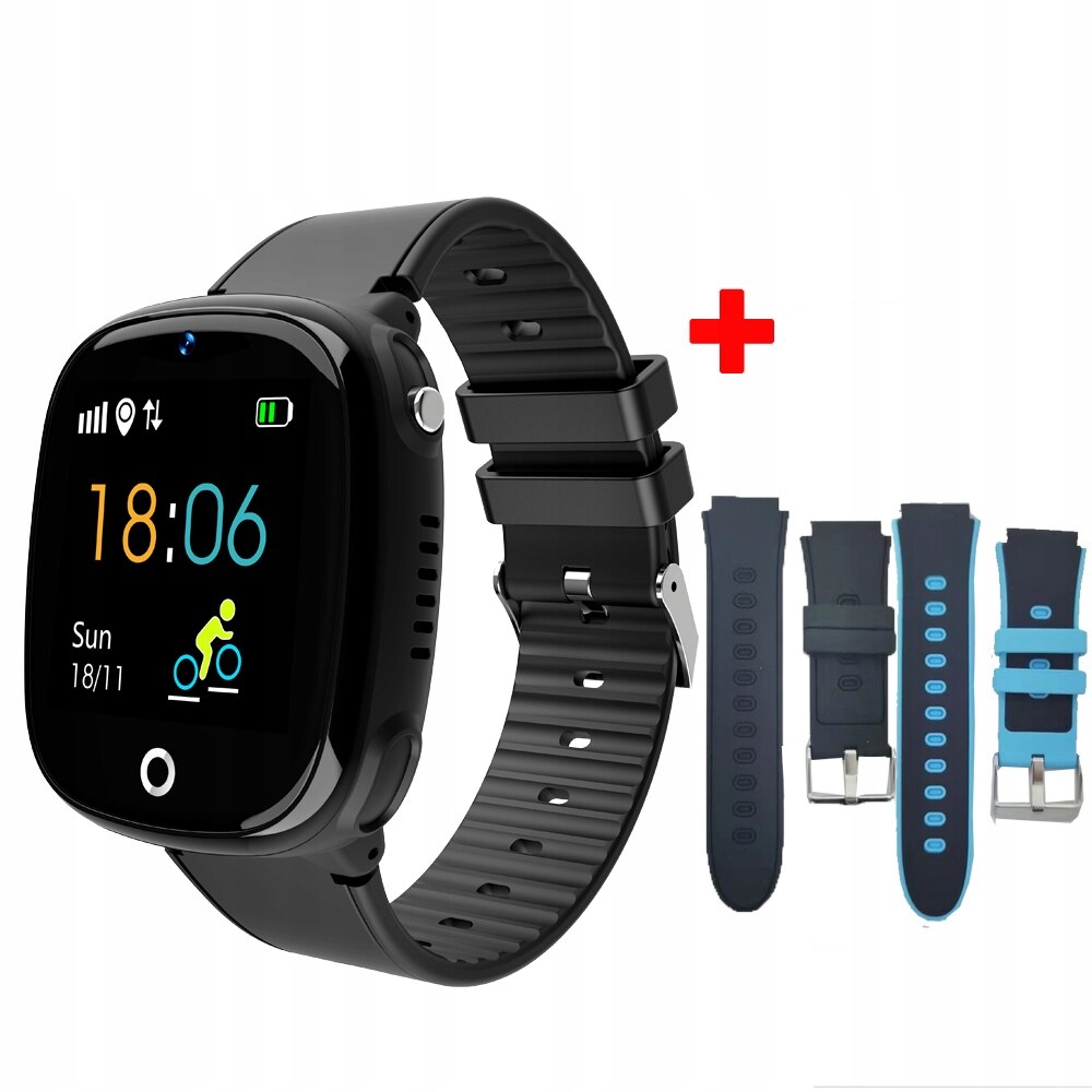 Unisex hodinky - Smartwatch Watch-čierna pridajte 2 turecké pruhy