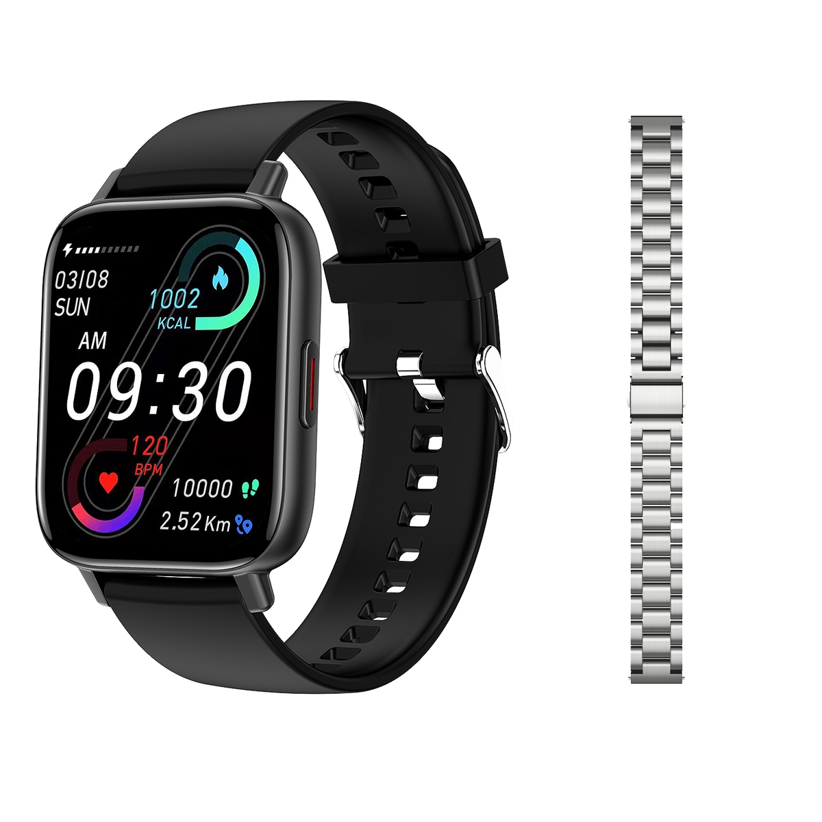 Unisex hodinky - Smartwatch Watch-Black Pridať SVM-3Row