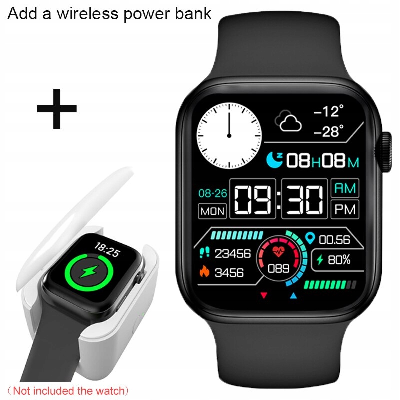 Unisex hodinky - Smartwatch Watch-Czarny-add-wxcdb