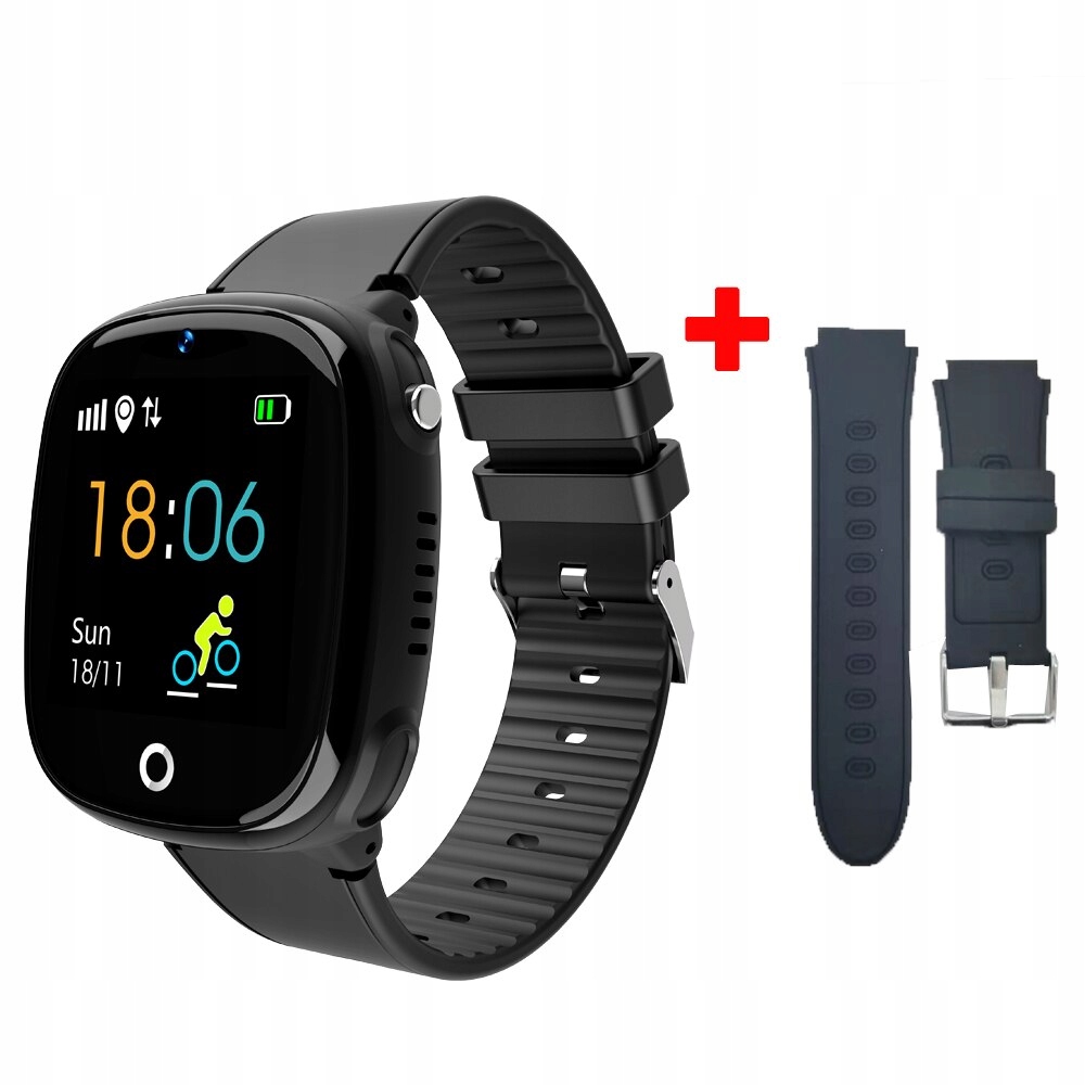 Unisex hodinky - Smartwatch Watch-čierno pridať čiernu francúzštinu