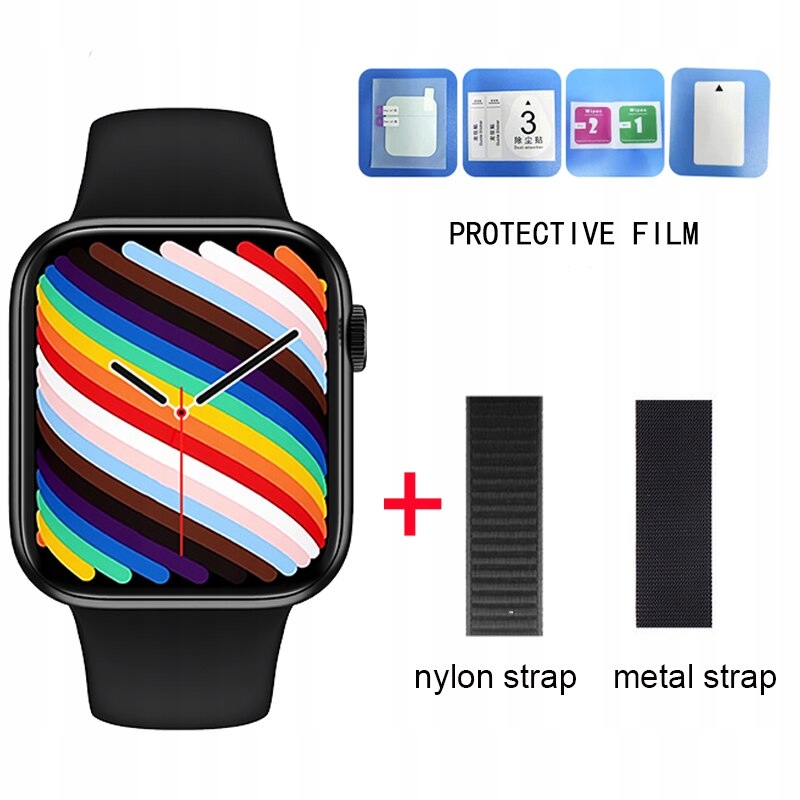 Unisex hodinky - Smartwatch Watch-čierno pridať kov